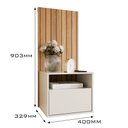 Ver imagem 7 de Cabeceira Cross para Cama Box Casal com 2 Criados Suspenso Quarto Luxo - Movelove