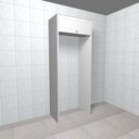 Ver imagem 4 de Fechamento para Geladeira Modulado com Armário 1 Porta Basculante Americana Henn - Branco Hp Fosco