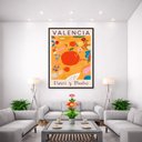 Ver imagem 3 de Quadro Canvas Valencia Flores e Plantas 70x50cm Mold Branca