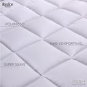 Ver mais imagens de Pillow Top Super Macio Queen 158x198cm 600g/m² 4cm Altura Fibra Siliconizada Realce Premium Sultan