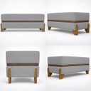 Ver imagem 5 de Puff Recamier Kodama 200 Cm para Sala Quarto Pé de Cama Hall de Entrada Bouclé Premium Luxo