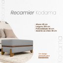 Ver imagem 7 de Puff Recamier Kodama 200 Cm para Sala Quarto Pé de Cama Hall de Entrada Bouclé Premium Luxo