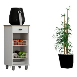 Fruteira Amora Compacta Gavetas Flex e com Pés Reguláveis - Chf Móveis - 2