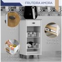 Ver imagem 4 de Fruteira Amora Compacta Gavetas Flex e com Pés Reguláveis - Chf Móveis