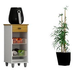 Fruteira Amora Compacta Gavetas Flex e com Pés Reguláveis - Chf Móveis - 1