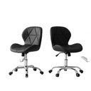 Ver imagem 2 de Conjunto 2 Cadeiras Office Eiffel Slim Giratória Ajustável Preta