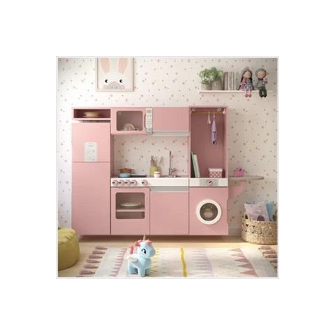 Conjunto Cozinha Luli Infantil Brinquedo para Crianças Rosé