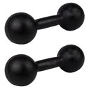 Ver imagem 2 de Par Halter Bola Pintado 5kg para Ginastica e Musculação