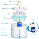 Ver imagem 4 de Bebedouro para Gatos e Cães Lorben 2,4 Litros LED USB Filtragem Purificação