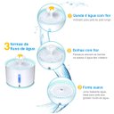 Ver imagem 5 de Bebedouro para Gatos e Cães Lorben 2,4 Litros LED USB Filtragem Purificação