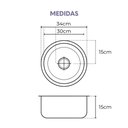 Ver imagem 2 de Cuba Antiferrugem + Válvula (30cm X 15cm)