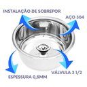 Ver imagem 3 de Cuba Antiferrugem + Válvula (30cm X 15cm)