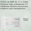 Ver imagem 3 de Berço Em MDF Com Rodizios 3450 Branco PLLA