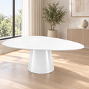 Ver imagem 2 de Mesa de Jantar Orgânica 200x120cm Laca Branco - Modelo Eclat