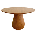 Ver imagem 1 de Mesa de Jantar Cone Balonê Redonda 130 Cm Tampo Freijó Base Freijó