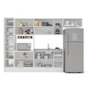 Ver imagem 6 de Cozinha Pérola com Rodapé e Cristaleira com LED 5 Peças 320 cm Yescasa Branco