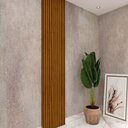 Ver imagem 4 de Placa Painel Ripado 3D 100% MDF 45cm x 250cm Requinte Gelius Naturale