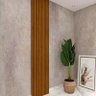 Placa Painel Ripado 3D 100% MDF 45cm x 250cm Requinte Gelius Naturale - 4