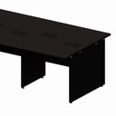 Ver imagem 4 de Mesa de Escritório Estação de Trabalho 8 Lugares 3,60m x 1,20m Pés Painel Nogal F5 Office