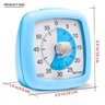 Secura Timer Visual de 60 Minutos Silencioso para Estudo e Gestão de Tempo (azul) - 8