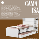 Ver imagem 6 de Cama de Solteiro Isa Branco de Mdf com 2 Gavetas Baú e Nichos + Cama Auxiliar