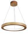 Ver imagem 1 de Lustre LED 33W Sirius Pendente Madeira Sala Jantar arco 60cm Madeluz Pendente Sirius LED Freijó Bran