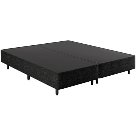 Cama Box Queen Suede(1.58X1.98):PRETO