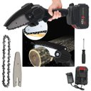 Ver imagem 1 de Mini Motosserra Eletrica 48V De Mao Sem Fio Portatil Corta Bambu Madeira Poda Jardim Jardinagem Galh