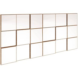 Quadro Espelho Block Grande 1,50 Mt (larg) Cor Freijo - 39582 - 1