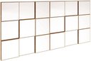 Ver imagem 1 de Quadro Espelho Block Grande 1,50 Mt (larg) Cor Freijo - 39582