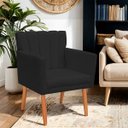 Ver imagem 2 de Kit 2 Poltrona Cadeira para Sala Confortável e Reforçada Carol Suede
