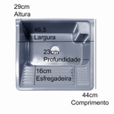 Ver imagem 2 de Tanque Plástico 26l - Fiberblu Cinza