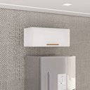 Ver imagem 1 de Armário Aéreo Cozinha 71 cm Rubi 1 Porta Branco/Cinamomo - Pnr Móveis