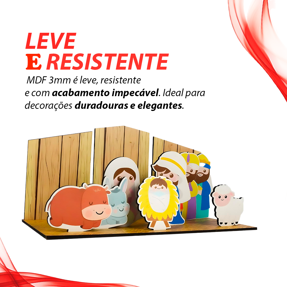 Presépio Compacto em Mdf – para Um Natal Especial - 4