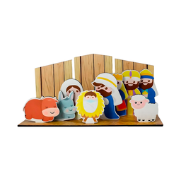 Presépio Compacto em Mdf – para Um Natal Especial - 1