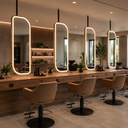 Ver imagem 6 de Espelho Orgânico Retangular Modelo c/ LED Frontal em 3 Cores