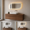 Ver imagem 7 de Espelho Orgânico Retangular Modelo c/ LED Frontal em 3 Cores