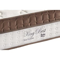 Conjunto Box King: Colchão Molas Anjos Masterpocket Ensacadas King Best Marrom + Base Crc Courano - 3