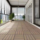 Ver imagem 3 de Deck Modular de Madeira Ecológica 30cm x 30cm Formaco Decor Marrom