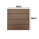 Ver imagem 2 de Deck Modular de Madeira Ecológica 30cm x 30cm Formaco Decor Marrom