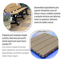 Ver mais imagens de Deck Modular de Madeira Ecológica 30cm x 30cm Formaco Decor Marrom
