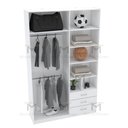 Ver imagem 4 de MÓDULO CLOSET CABIDEIRO, PRATELEIRAS + GAV. L150XP40XA240 M364.B MUNDI MOVEIS