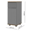 Ver imagem 5 de Armário Gabinete Filtro de Água Bebedouro Chão com Rodizio