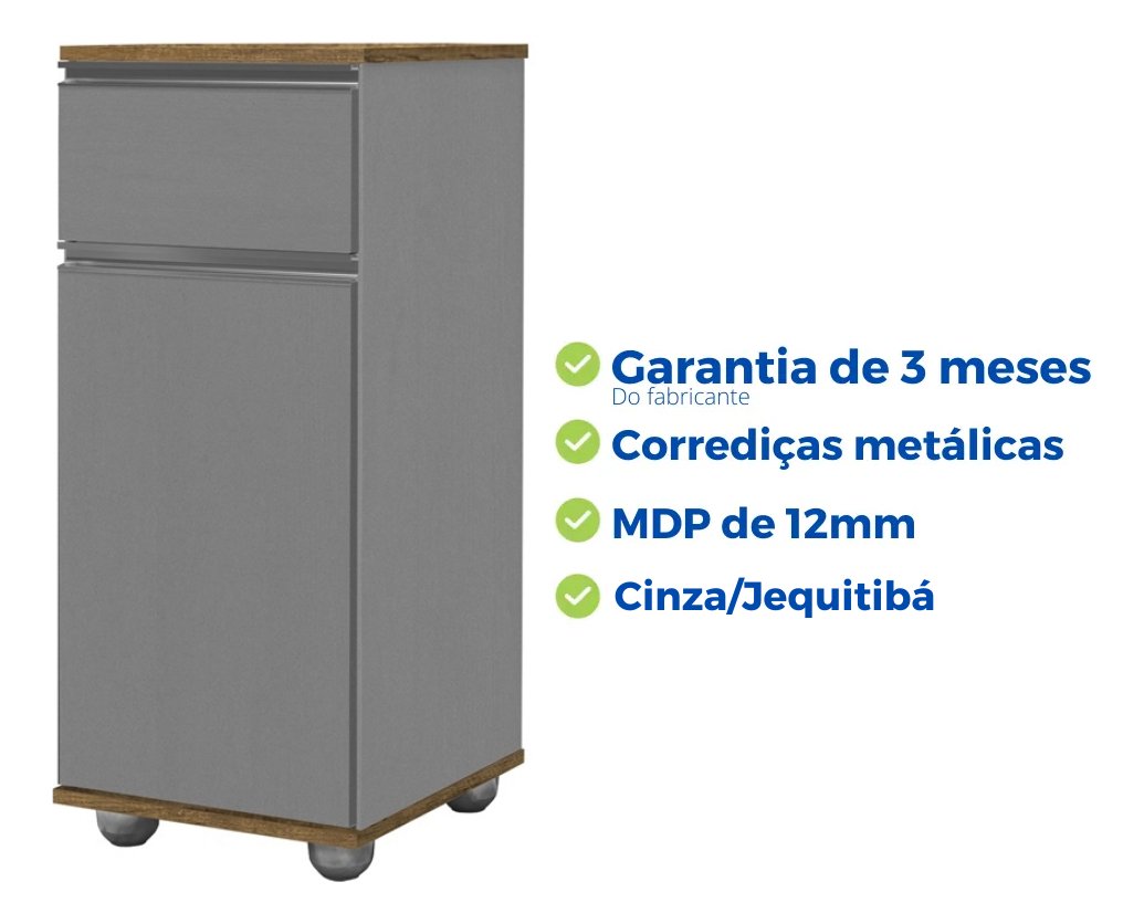 Armário Gabinete Filtro de Água Bebedouro Chão com Rodizio - 3