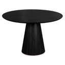 Ver imagem 3 de Mesa de Jantar Cone Redonda 120 Cm Base Madeira Ébano Tampo Ébano