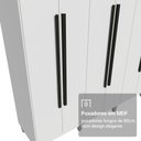 Ver imagem 7 de Guarda-Roupa Casal com Pés 8 Portas Batentes Netuno Madesa
