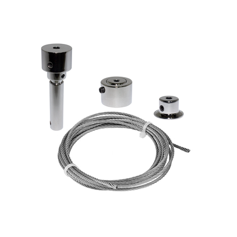 Kit Cabo De Aço 9m Prateleira Suspensa Exclusivo Co3907