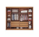 Ver imagem 3 de Guarda Roupa Casal Ripado 6 Portas Verona - Arbo Design