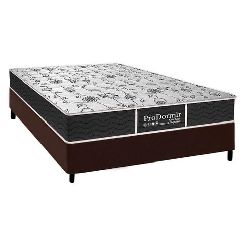 Cama Box Crc Casal +Colchão Molas Bonnel Sleep Probel 138x188