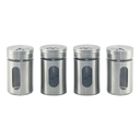 Ver imagem 2 de Porta Temperos e Condimentos 4 Potes Suporte Metal Cozinha Pgb Porta Condimentos 4 Peças